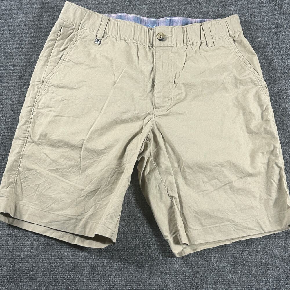 Columbia PFG Mens 32 Khaki Fishing Shorts 9" Inseam Performance Outdoor